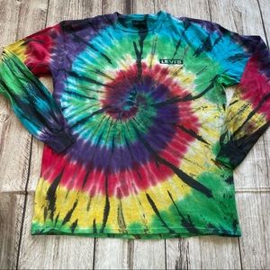 Multi Color Spiral Tie-Dye Long Sleeve Tshirt
